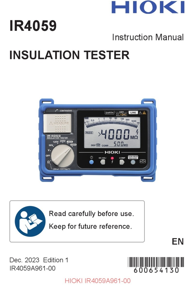 Hioki IR4059 instruction manual