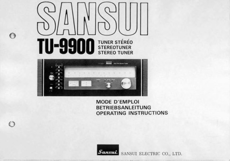 Sansui TU-9900 User manual Sansui TU-9900 User manual