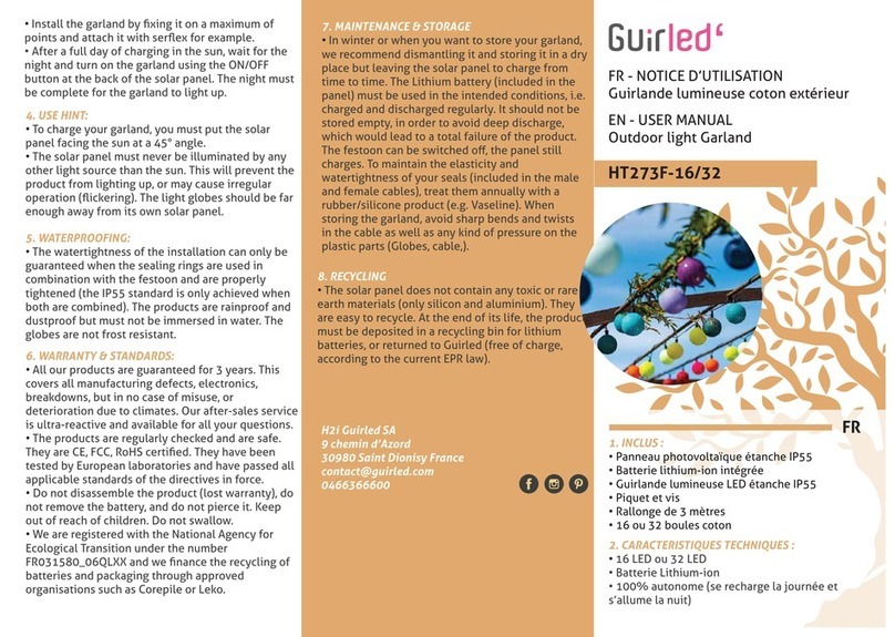 Guirled Garland HT273F-16 user manual