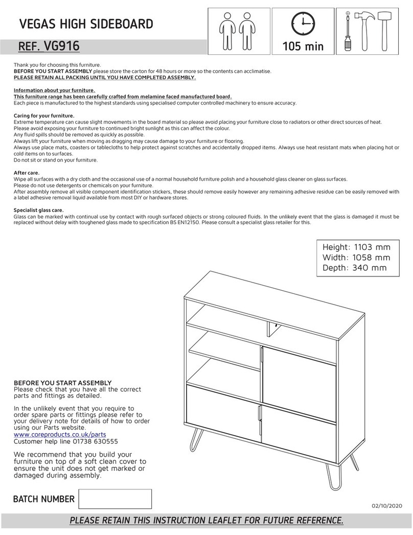 Core Products VEGAS VG916 User manual Core Products VEGAS VG916 User manual