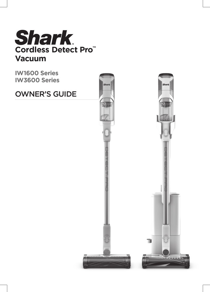 Shark Cordless Detect Pro IW1600 Series User manual
