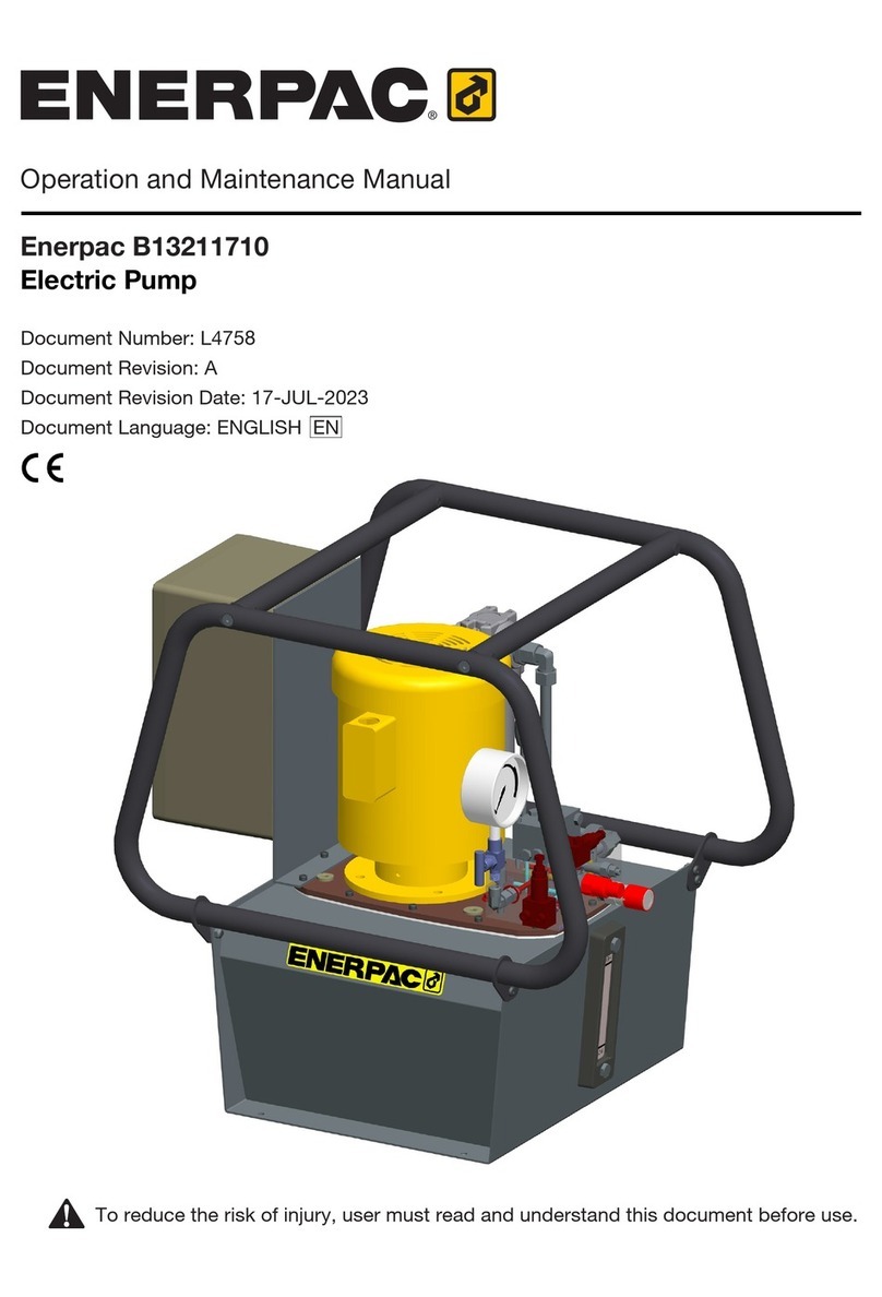 Enerpac B13211710 Operation and maintenance manua