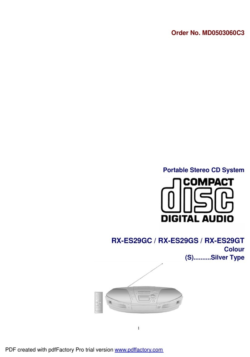Panasonic RX-ES29GC User manual