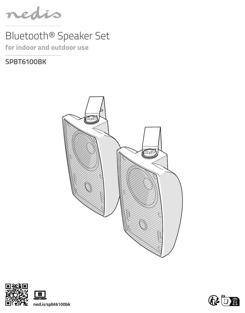 nedis SPBT6100BK quick start guide