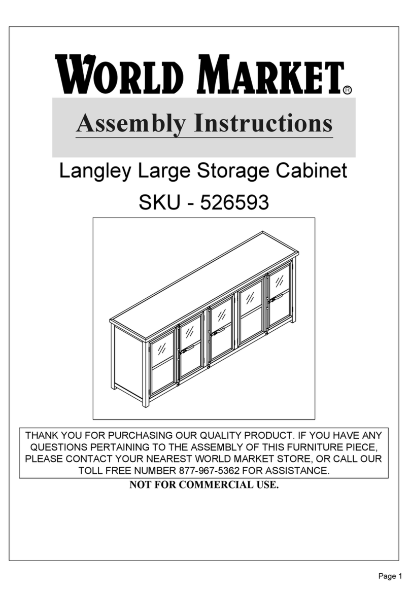 World Market LANGLEY 526593 Assembly instructions