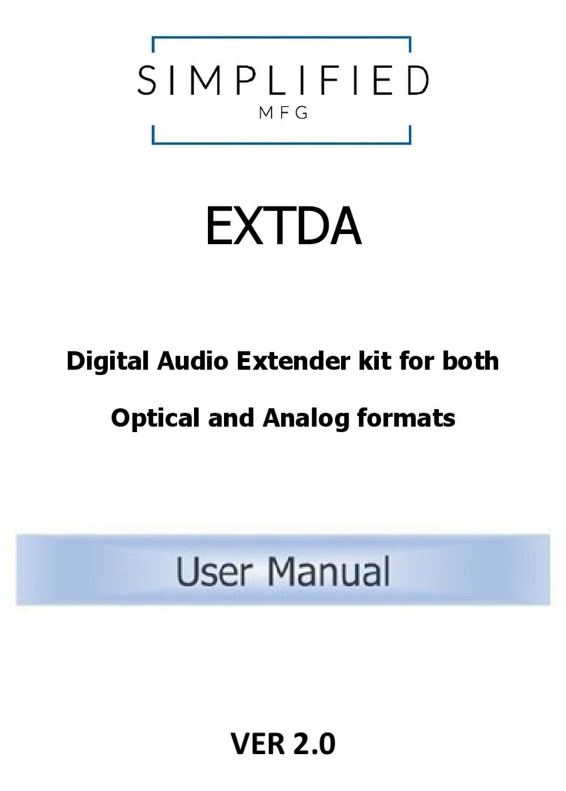Simplified MFG EXTDA User manual