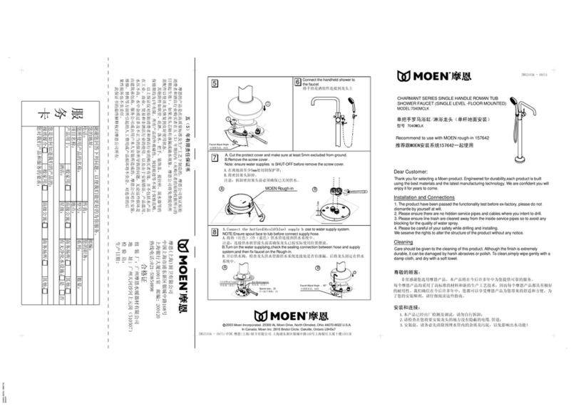 Moen CHARMANT Series manual