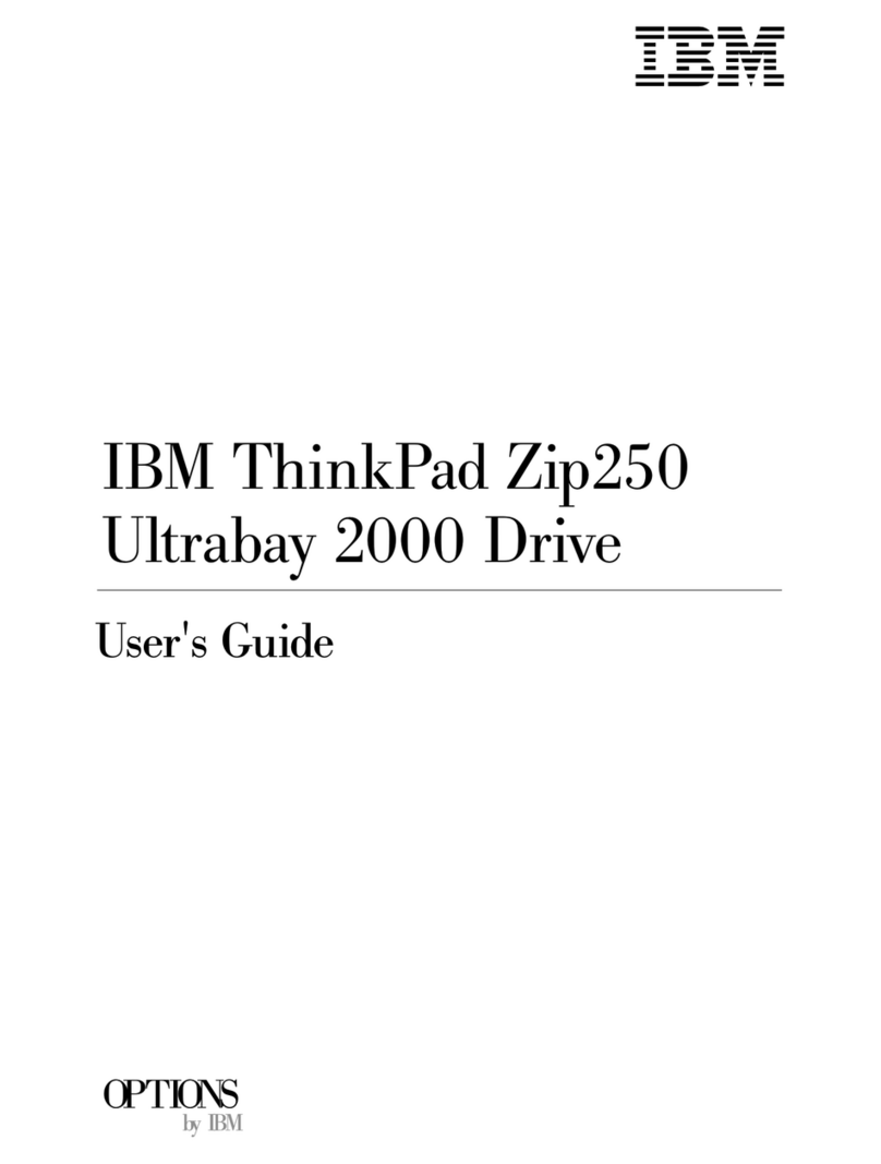 IBM ThinkPad Zip250 Ultrabay 2000 Drive User manual