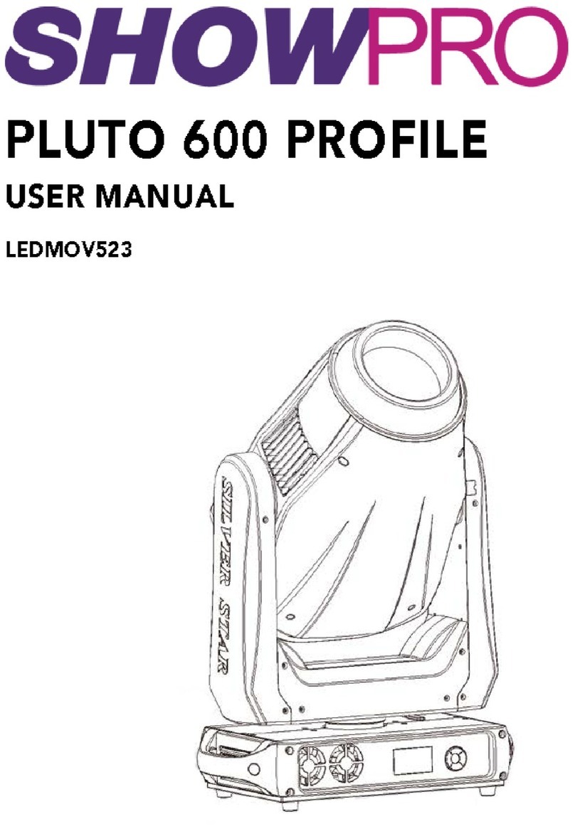 ShowPro PLUTO 600 PROFILE user manual