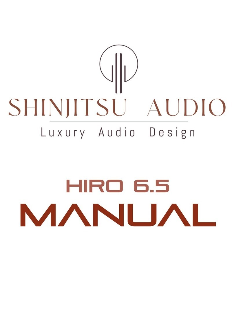 Shinjitsu Audio HIRO 6.5 User manual