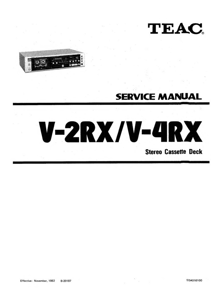 Teac V-2RX User manual