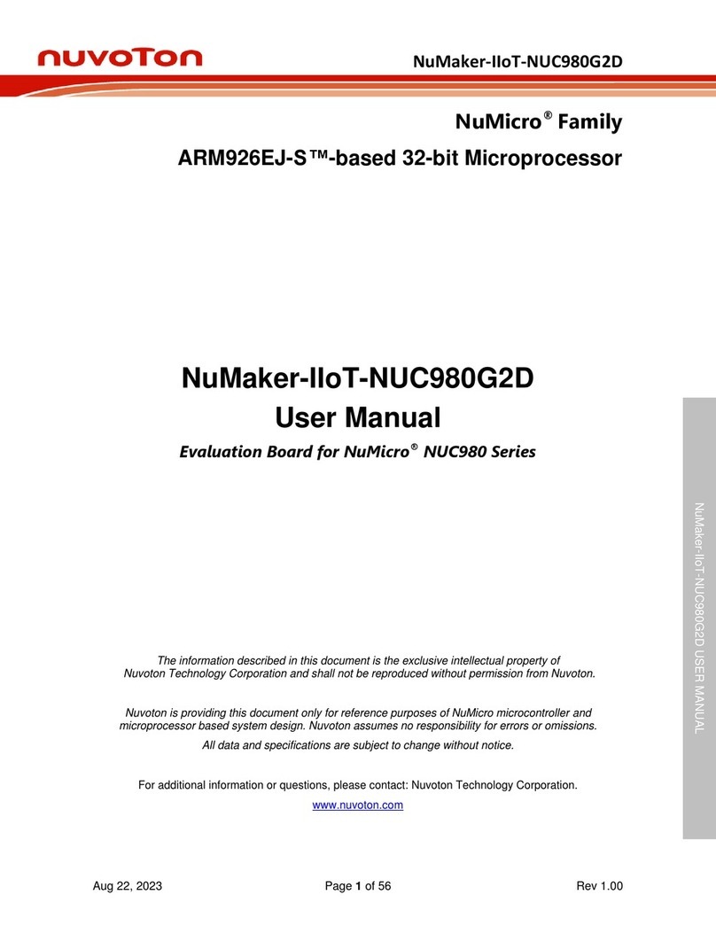 Nuvoton NuMicro NuMaker-IIoT-NUC980G2D User manual Nuvoton NuMicro NuMaker-IIoT-NUC980G2D User manual