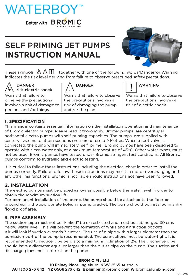 Bromic Heating WATERBOY Series instruction manual