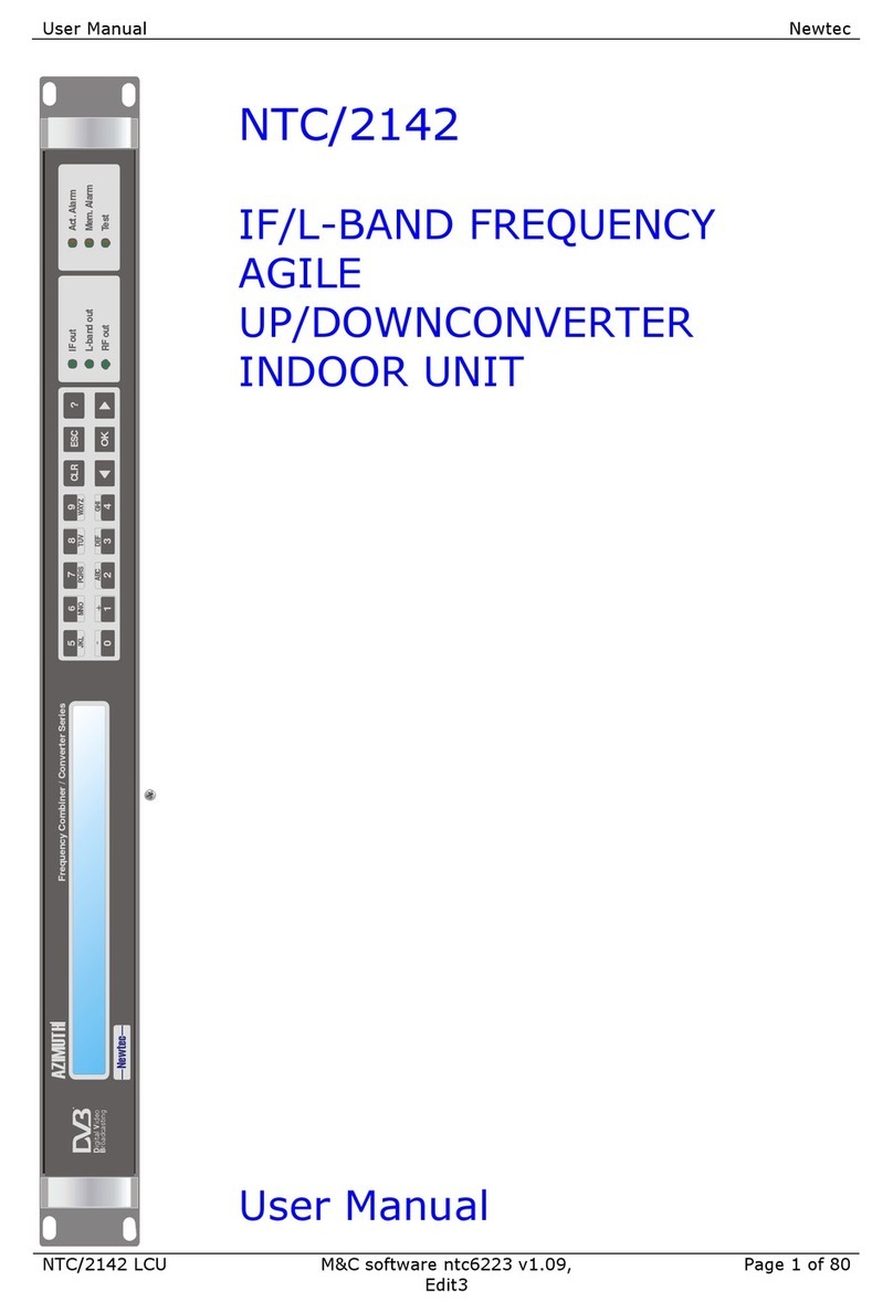 Newtec NTC/2142 user manual