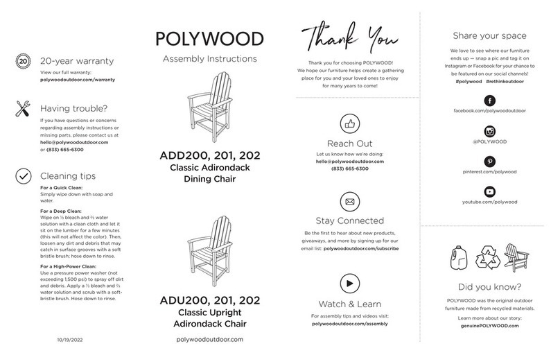 Polywood ADD200 User manual Polywood ADD200 User manual