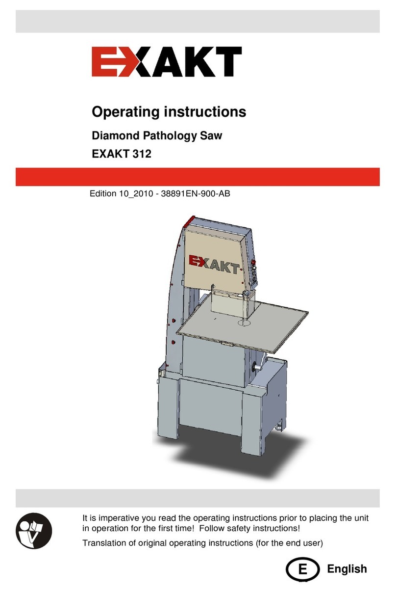 Exakt 312 operating instructions