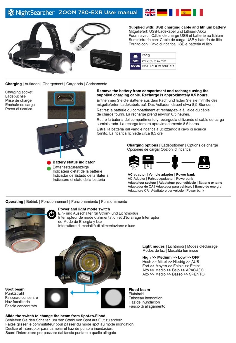 NightSearcher ZOOM 780-EXR user manual