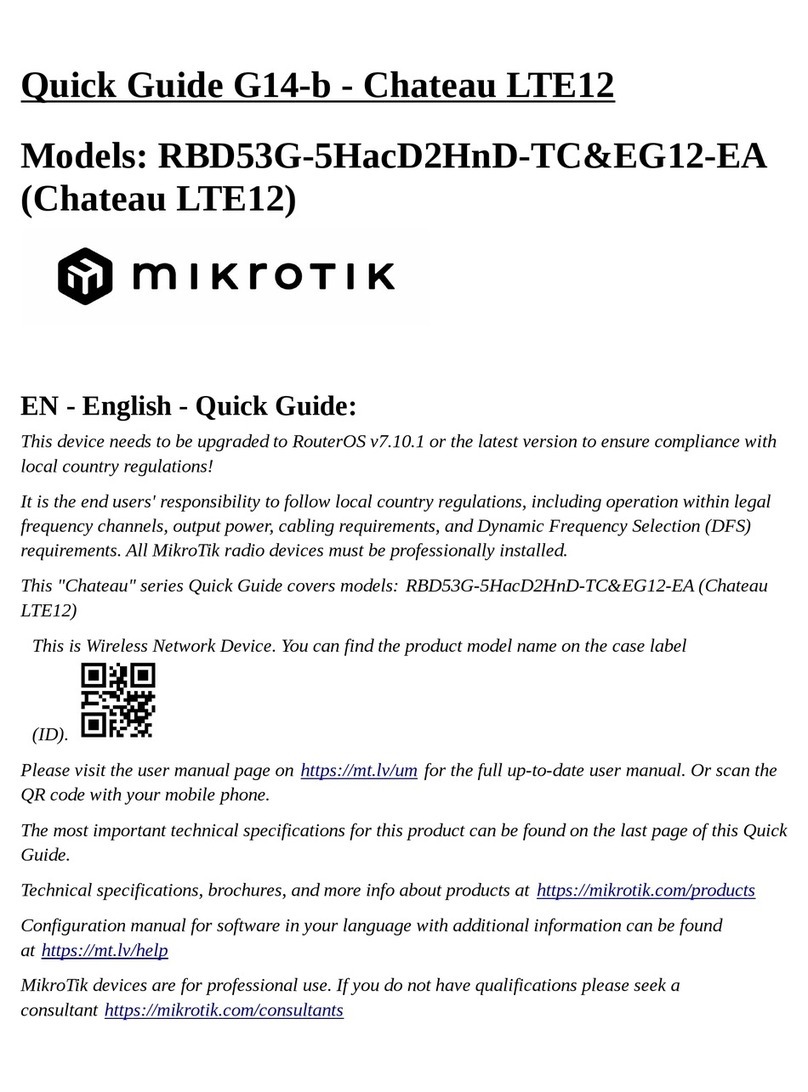 MikroTik Chateau LTE12 User manual