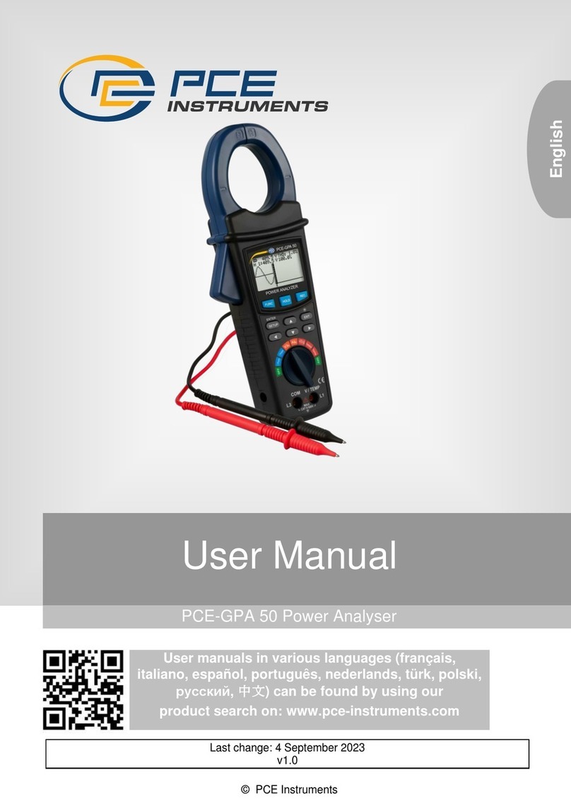 PCE Instruments PCE-GPA 50 User manual