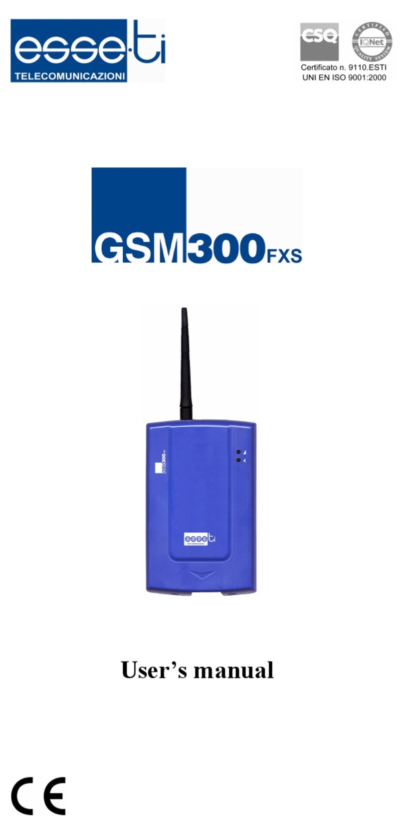 Esse-ti GSM300FXS user manual