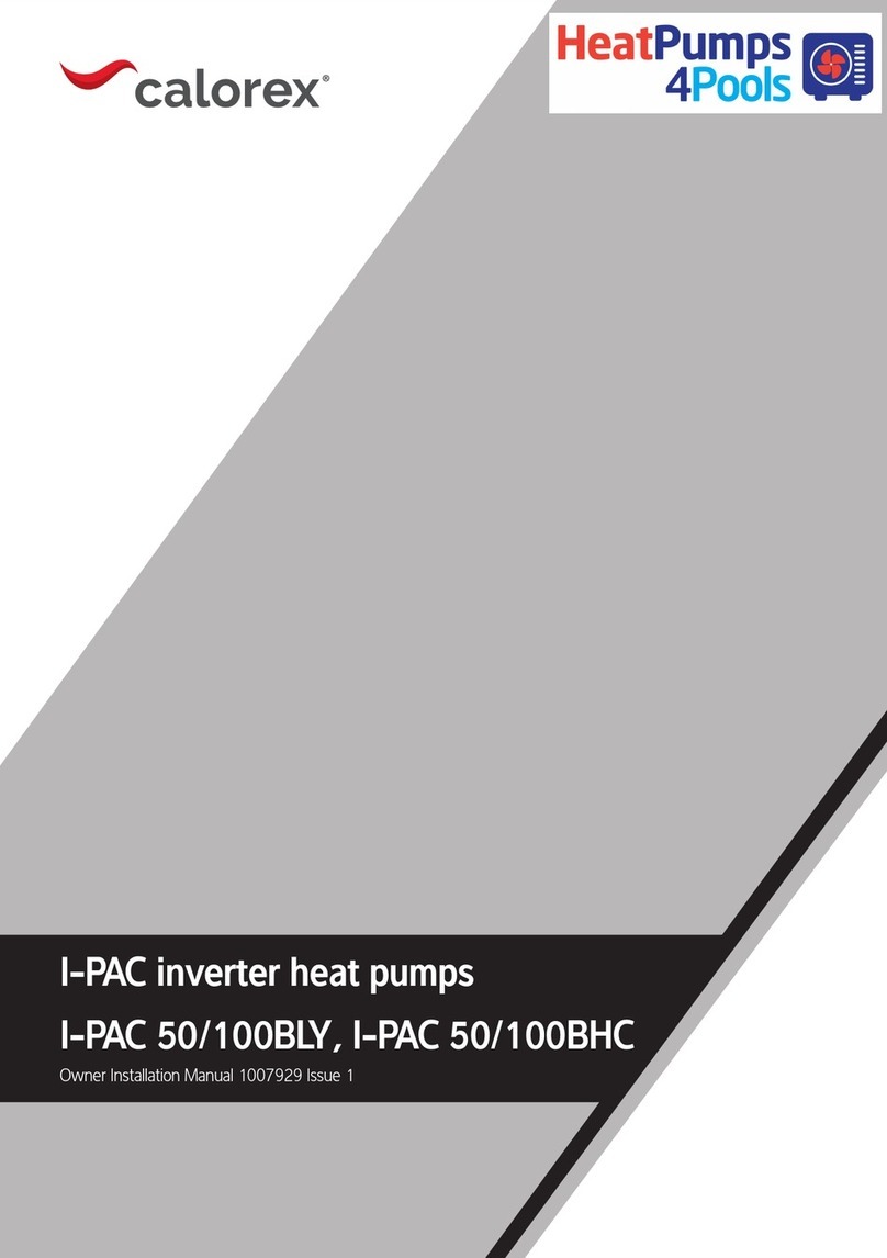 Calorex I-PAC Series Quick start guide