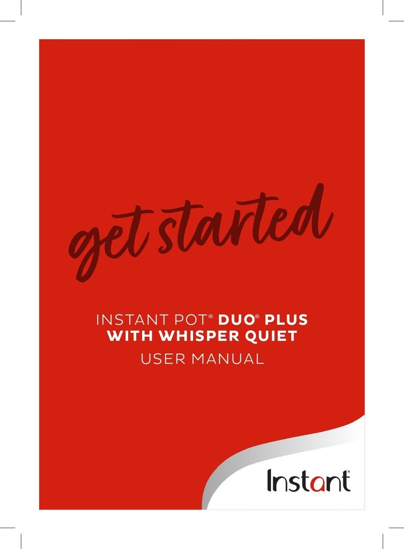 Instant POT DUO PLUS WITH WHISPER QUIET User manual