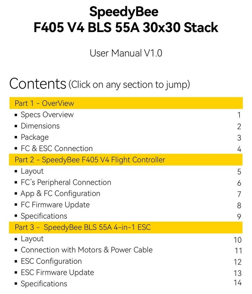 SpeedyBee F405 V4 BLS 55A 30x30 Stack User manual