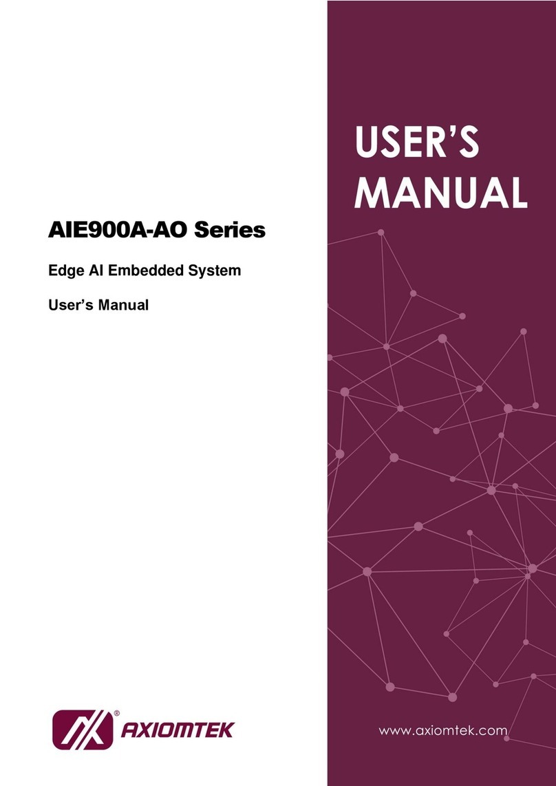 AXIOMTEK AIE900A-AO Series User manual