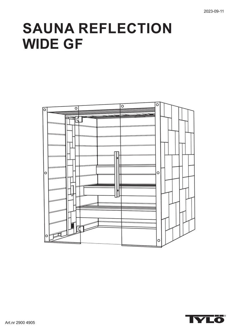 Tylo SAUNA REFLECTION WIDE GF User manual