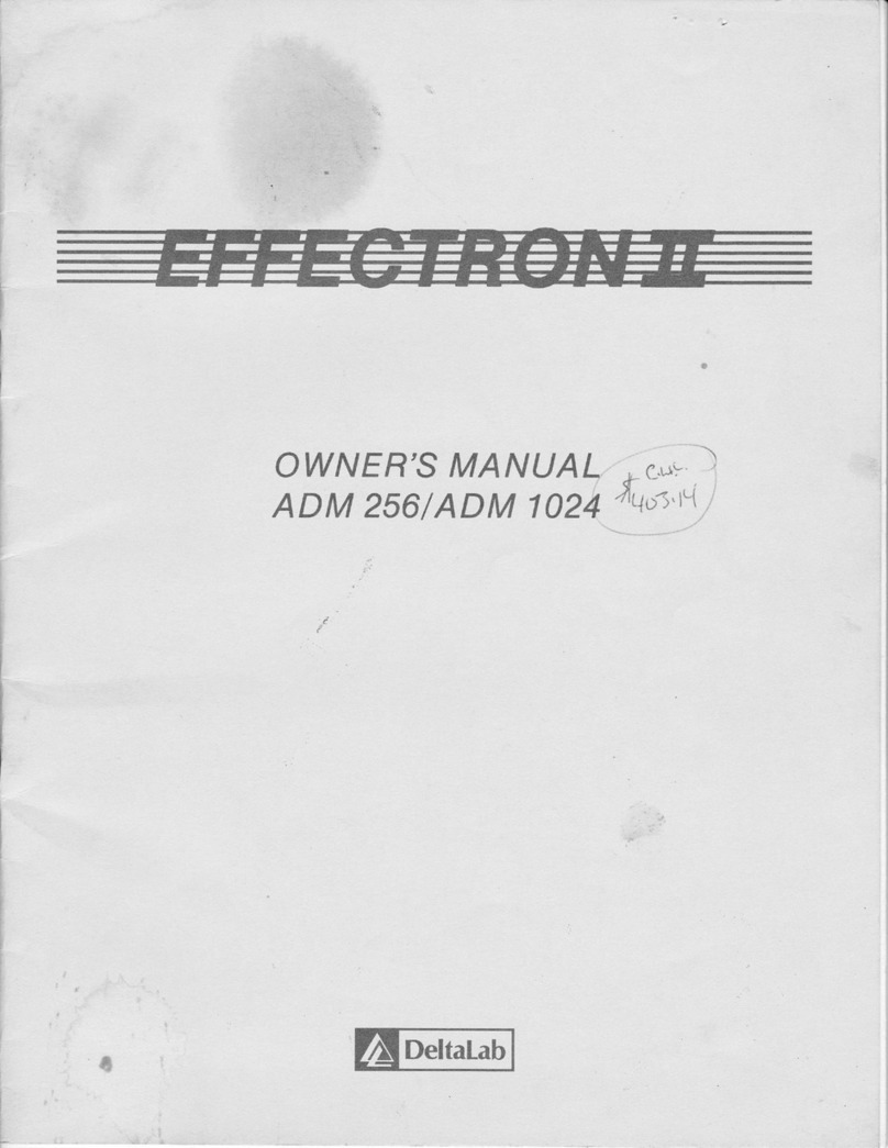 DeltaLab EFFECTRON II User manual