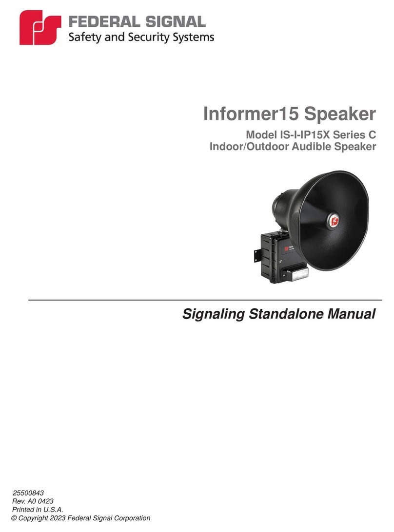 Federal Signal Corporation IS-I-IP15X manual