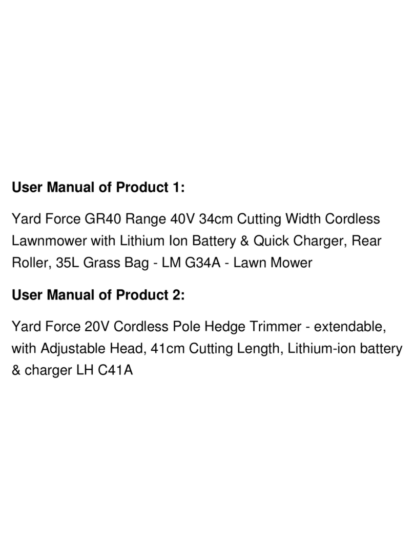 Yard force GR40 User manual