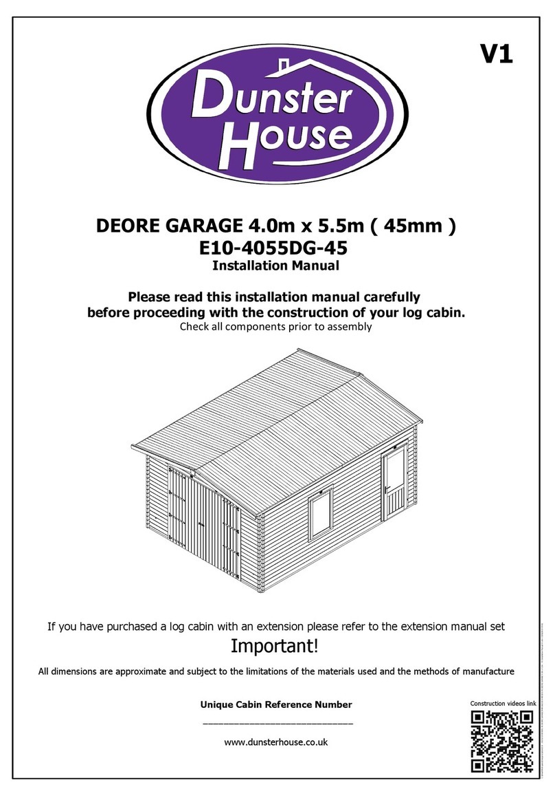 Dunster House DEORE E10-4055DG-45 installation manual