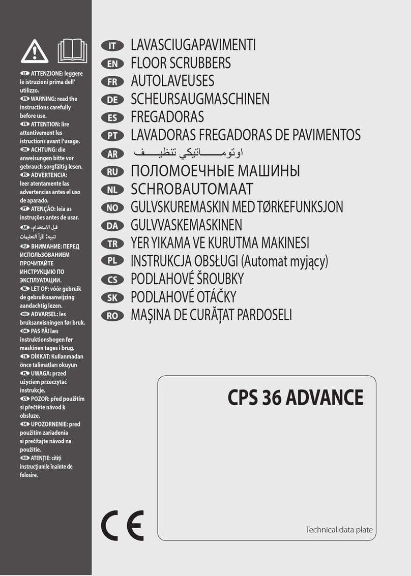 Comet Spa CPS 36 ADVANCE User manual
