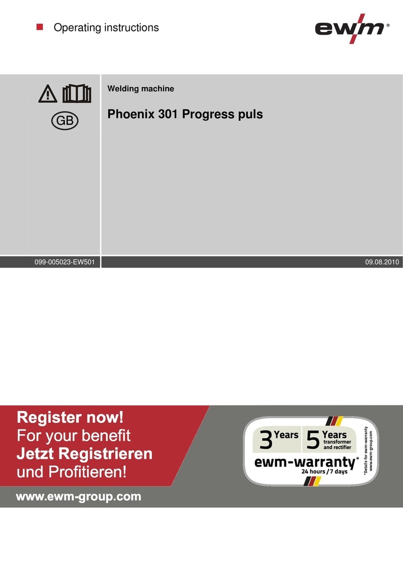 EWM Phoenix 301 Progress puls operating instructions