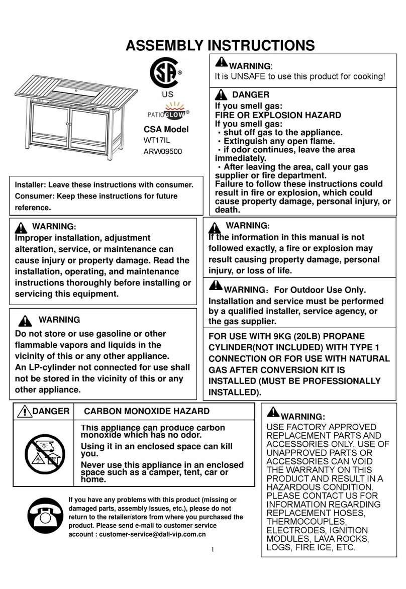 Patio Glow WT17IL Assembly instructions