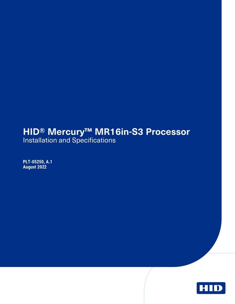 HID Mercury MR16in-S3 Installations and specifications