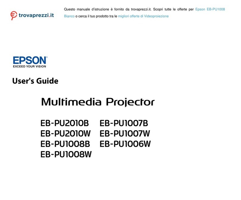 Epson EB-PU1008 User manual