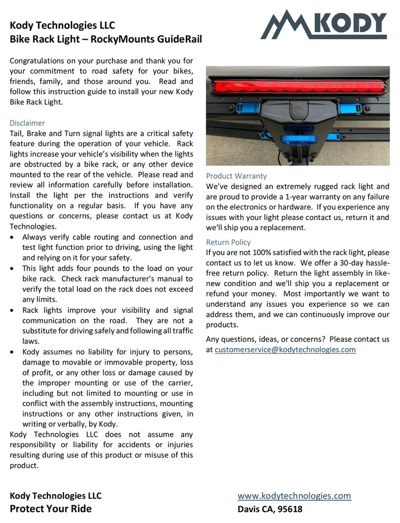 Kody Technologies RockyMounts GuideRail Installation instruction Kody Technologies RockyMounts GuideRail Installation instruction