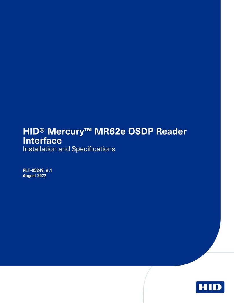 HID Mercury MR62e User manual