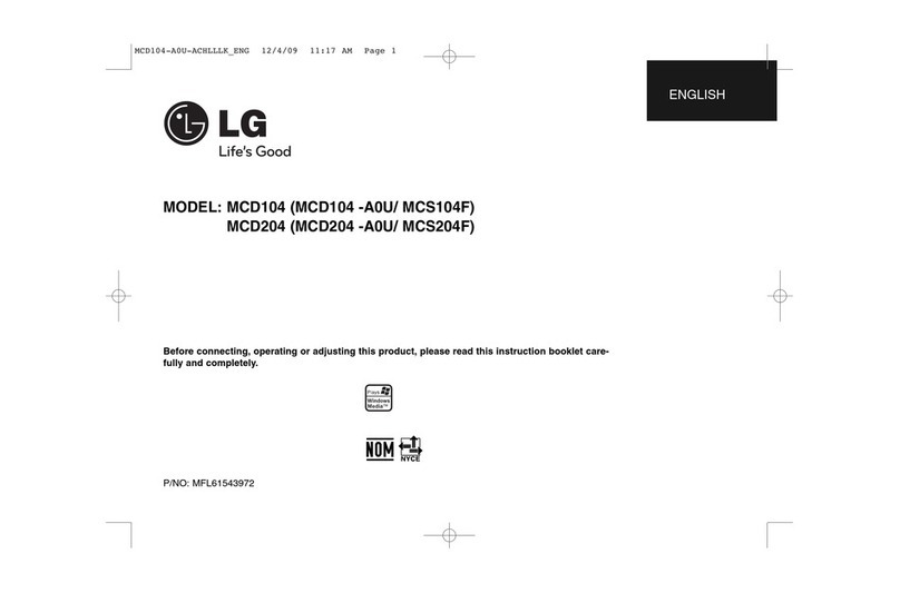 LG MCD104-A0U User manual