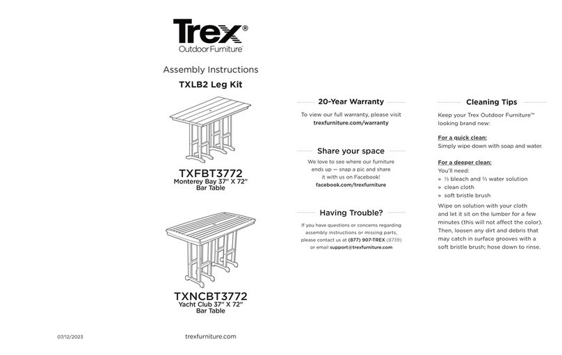 TREX TXLB2 Assembly instructions TREX TXLB2 Assembly instructions
