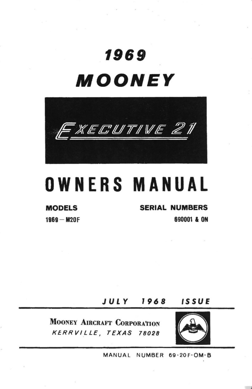 Mooney EXECUTIVE 21 1969 owner's manual