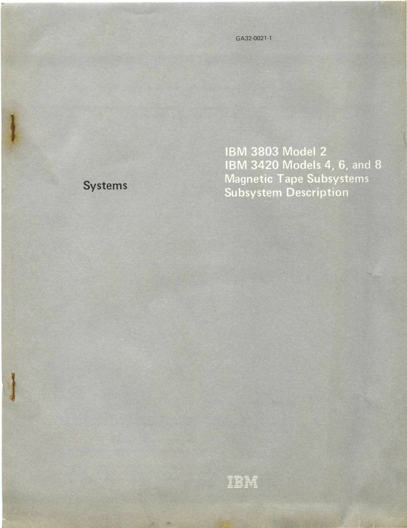 IBM 3803 User manual