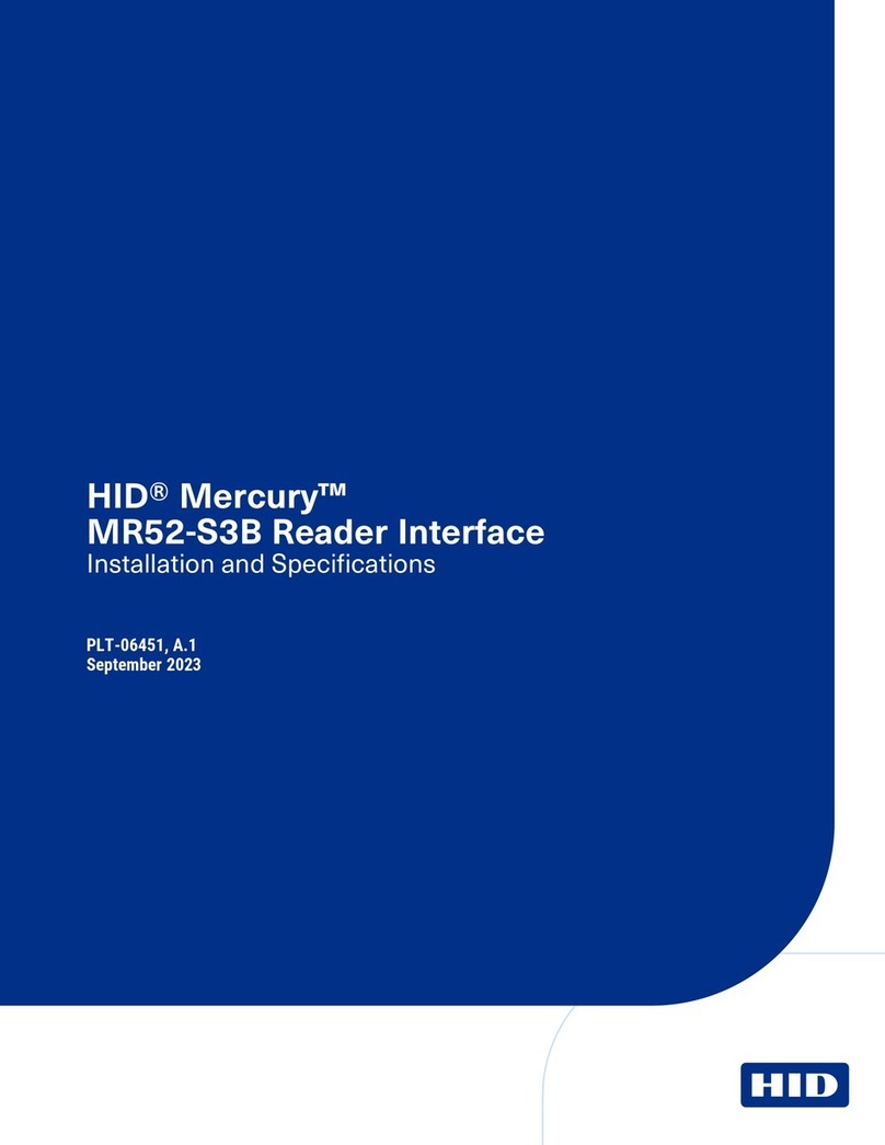 HID Mercury MR52-S3B Installations and specifications