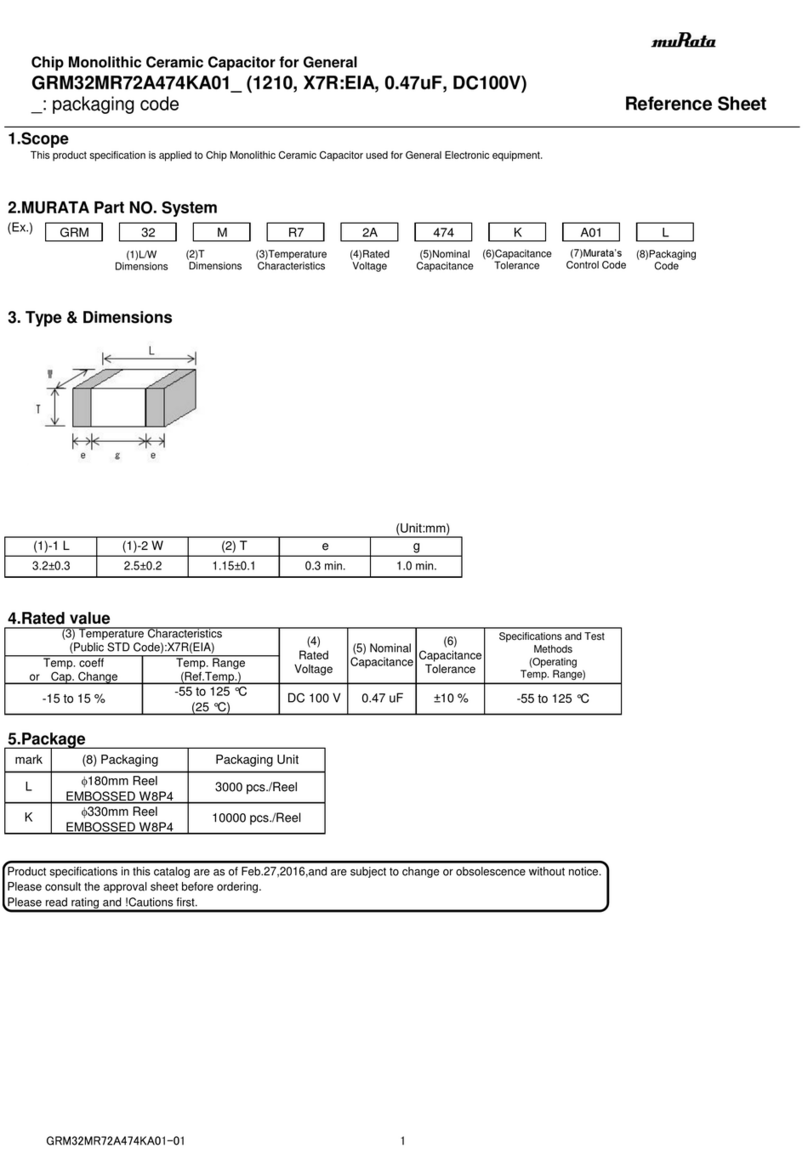 Murata GRM32MR72A474KA01 Series User manual
