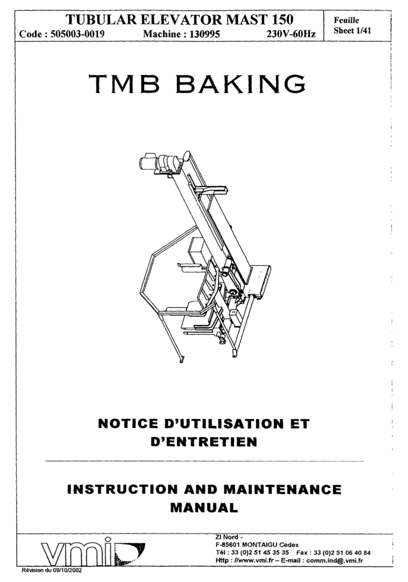 VMI MAST 150 Instruction and maintenance manual