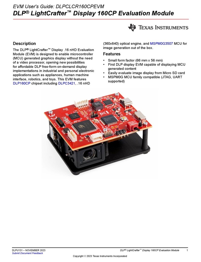 Texas Instruments DLP LightCrafter 160CP User manual