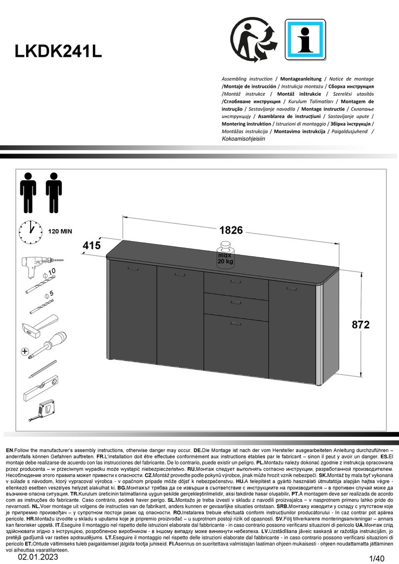 Forte LKDK241L Assembling Instruction