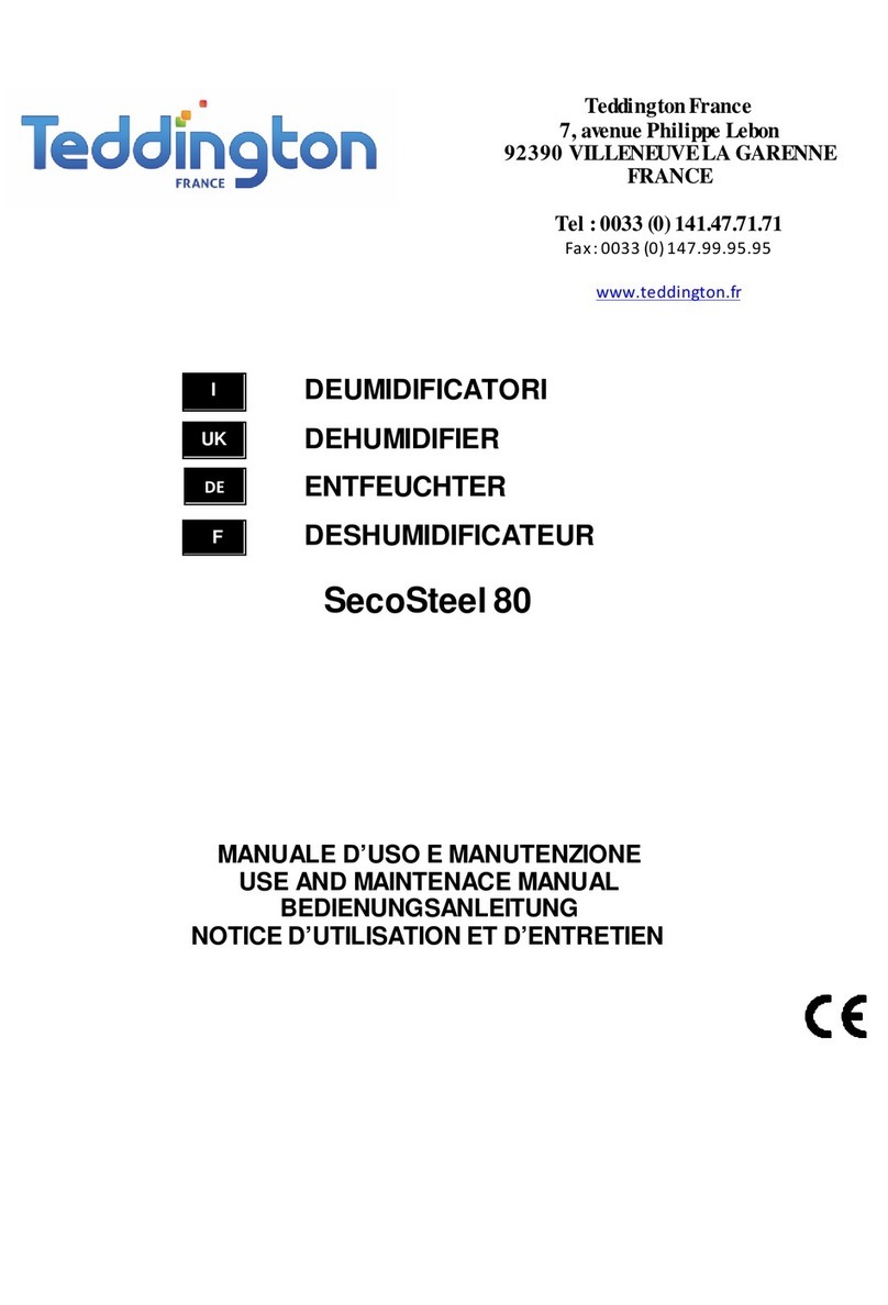 Teddington SecoSteel 80 USE AND MAINTENACE MANUAL